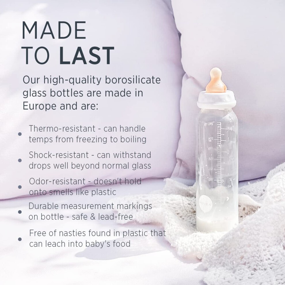 Glazen drinkfles borosilicaatglas - Hevea