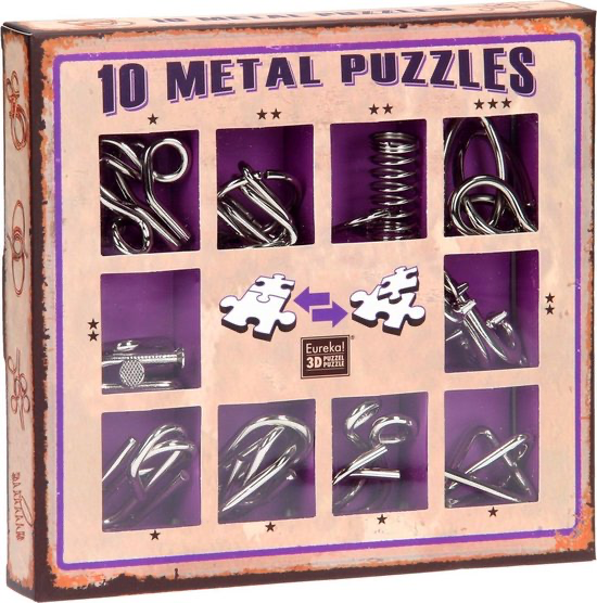 3D breinpuzzel metal set - Eureka!