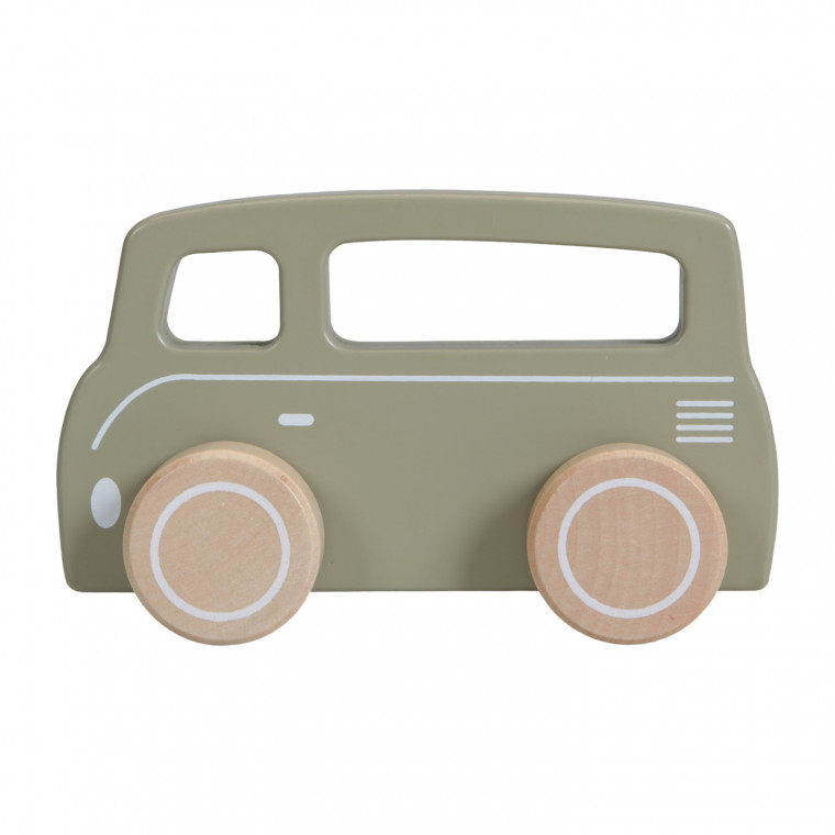 Houten Bus Olive - Little Dutch