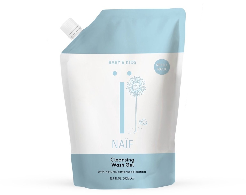 Reinigende Wasgel refill 500ml - Naïf