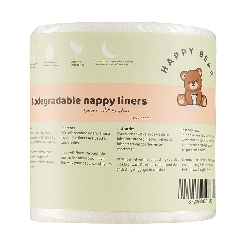 Rol inlegvellen - HappyBear Diapers