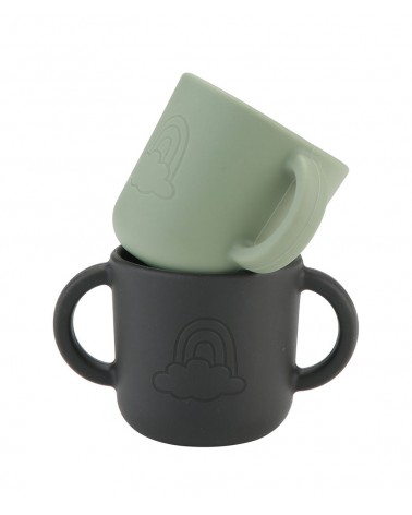 Beker met deksel 2st sage and forest - Lille Vilde