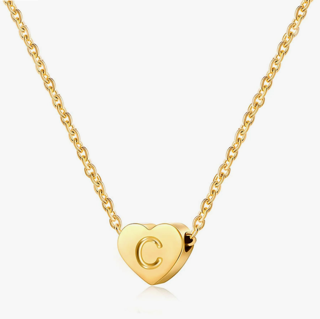 Hanger hartje verguld letter L - DNSK Copenhagen