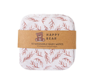 Herbruikbare wipes print (10st) - HappyBear Diapers