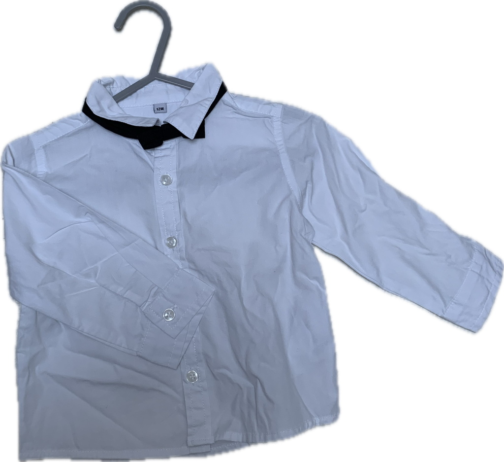 Wit hemdje met strik 1j - FEEST