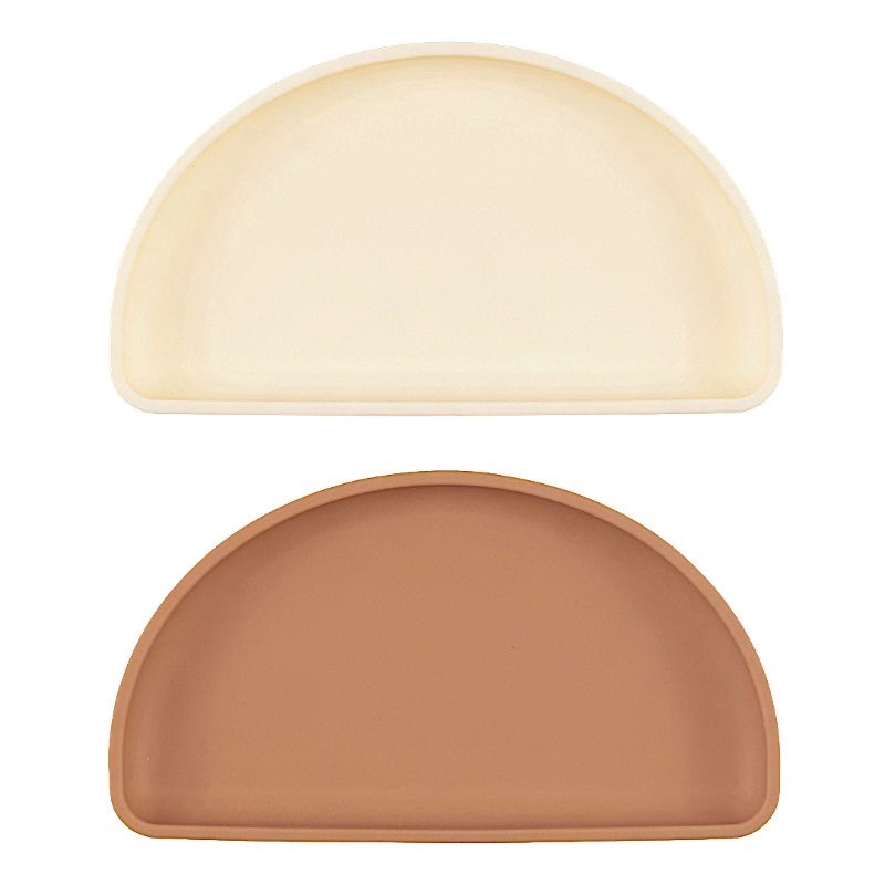 siliconen bordjes met hoge rand (2st) - Lille Vilde (lila)