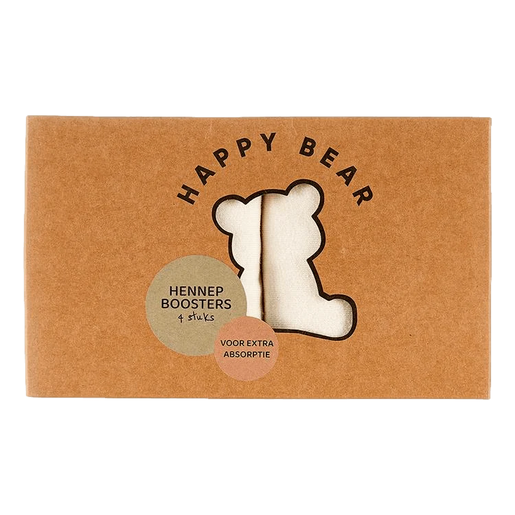 Hennep booster inleggers voor wasbare luiers (4st) - HappyBear Diapers