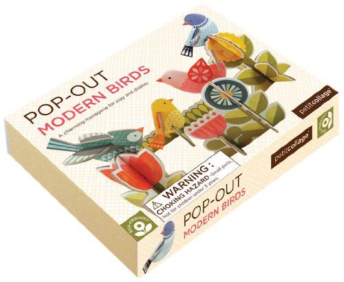 Pop-out modern birds - Petit collage