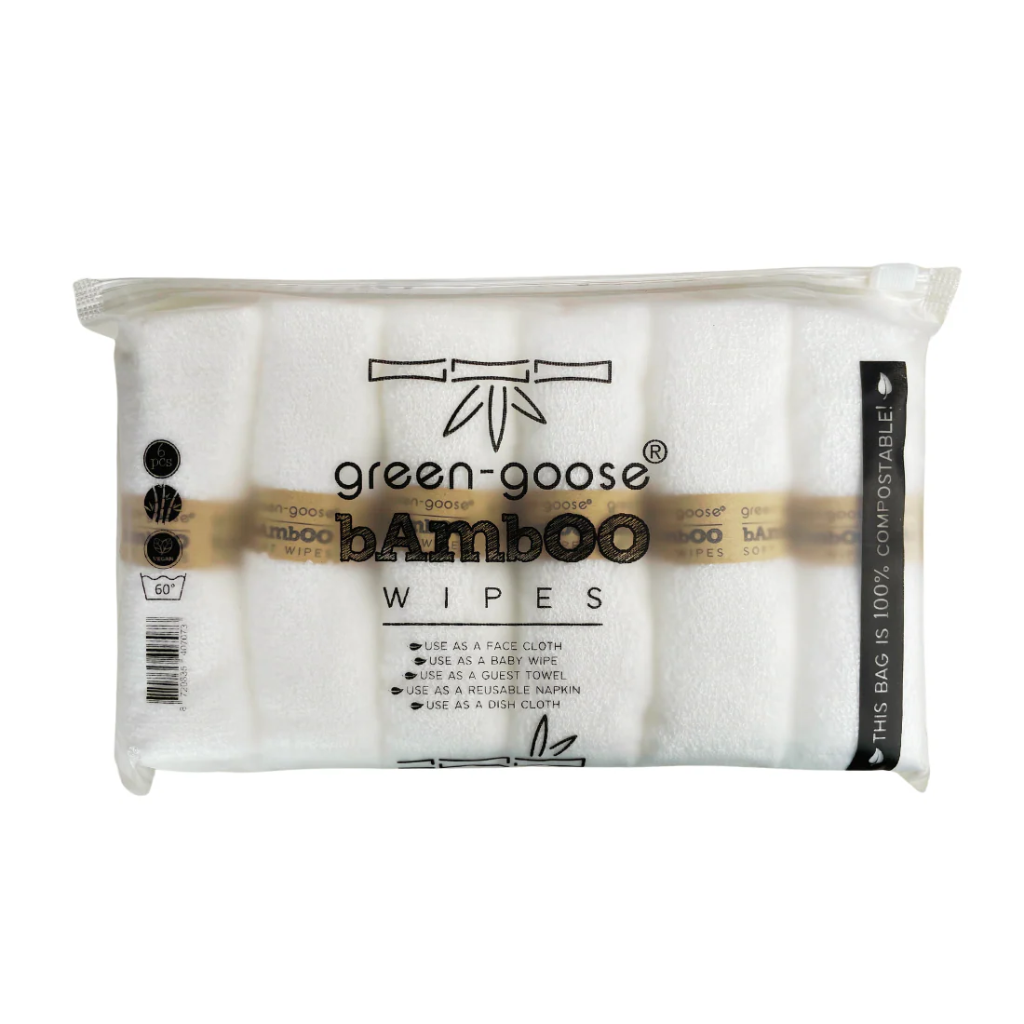 Bamboo wipes 6st - Green Goose