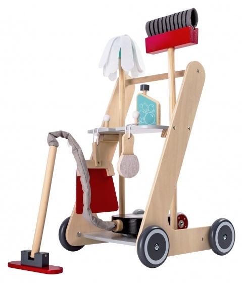 Schoonmaak loopwagentje poetskar - Egmont Toys