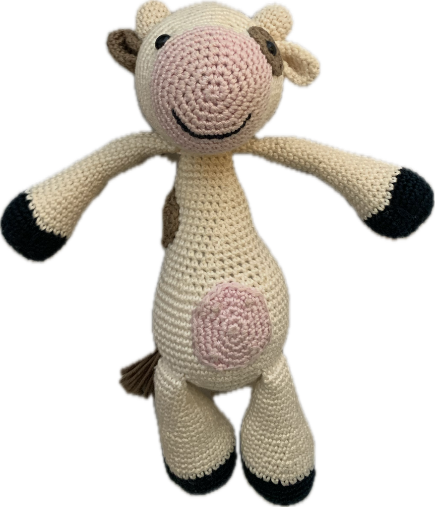 Gehaakte knuffel koe