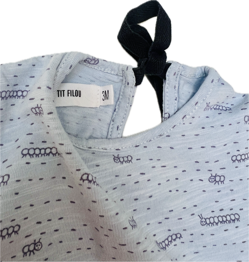 blouse / longesleeve met striklint 3m - Filou & Friends