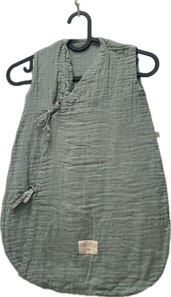 Zomerslaapzak hydrofiel 0/6m - Nobodinoz (wit)