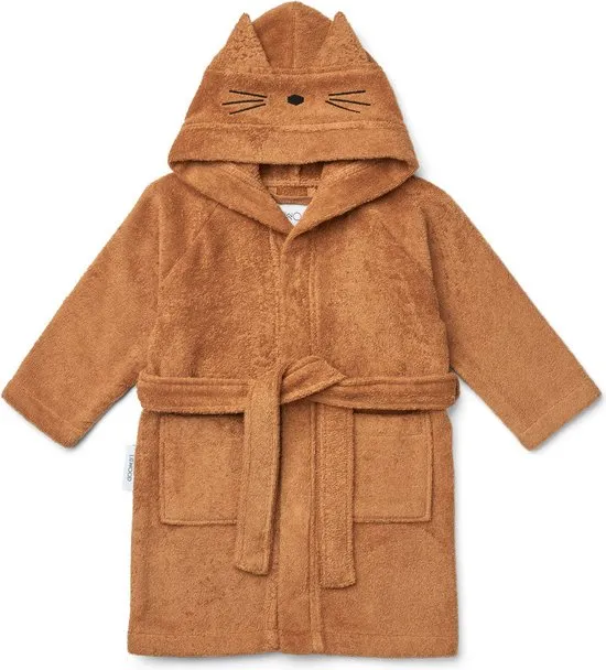 Badjas Lily - Liewood (74-86 dreumes 9-18maand, roze, konijn)