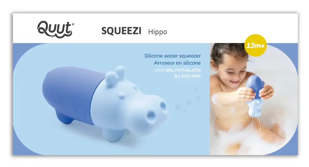 Badspeelgoed sproeier Squeezi - QUUT (hippo)