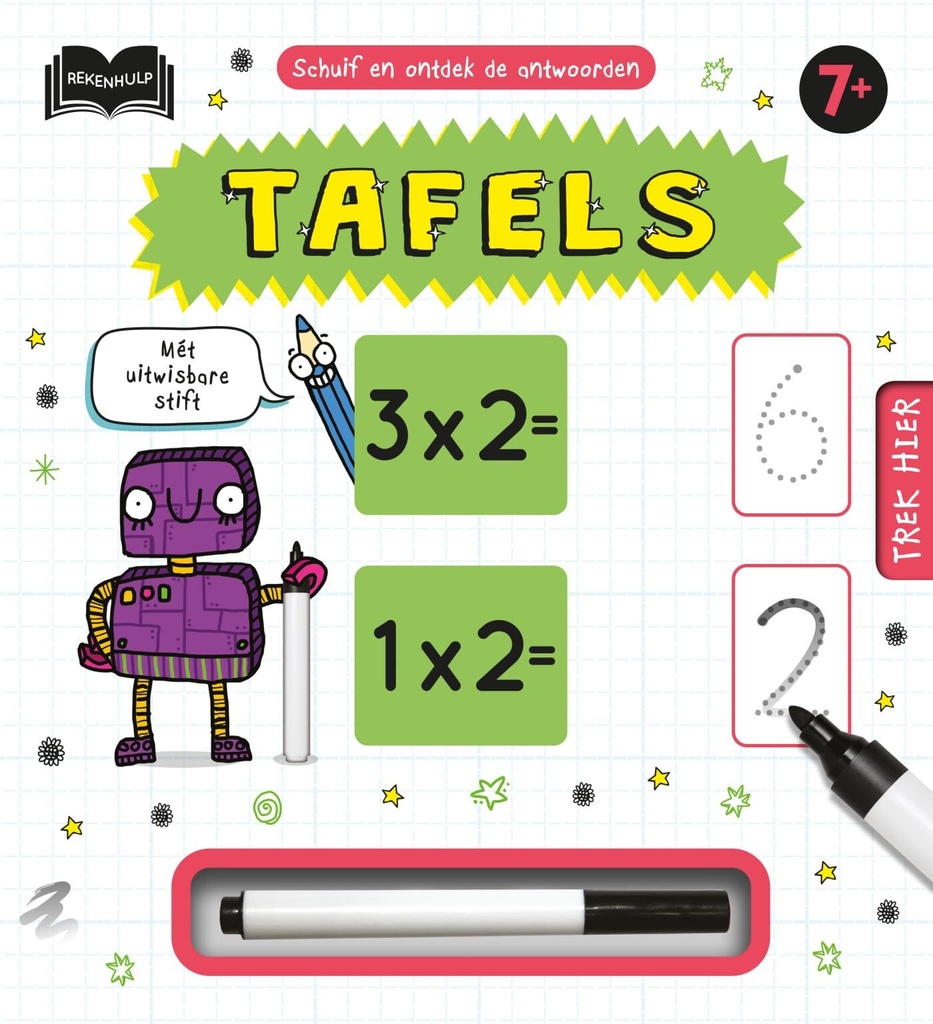 Rekenhulp: TAFELS met uitwisbare stift