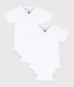 Overslag rompertjes met korte mouwen - Petit Bateau
