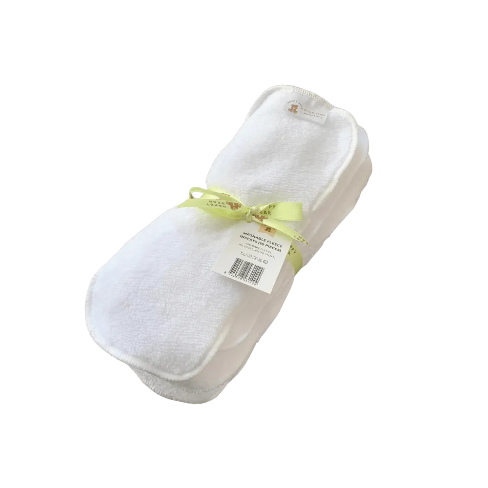 Wasbare fleece inlegvellen (10st) - HappyBear Diapers