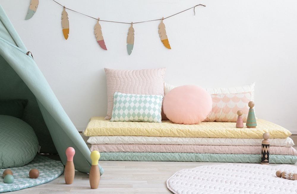 Babydeken Laponia mint diamond - Nobodinoz