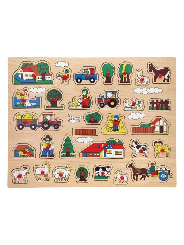 Houten noppenpuzzel XL - Playwood