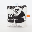 Knisperboekje panda met contrasterende prenten