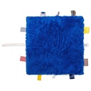 Baby Knuffeldoekje - Speendoekje 100% Biologisch Katoen - Comfortdoekje 25 X 25cm - Delft Blue - Blauw - Snoozebaby