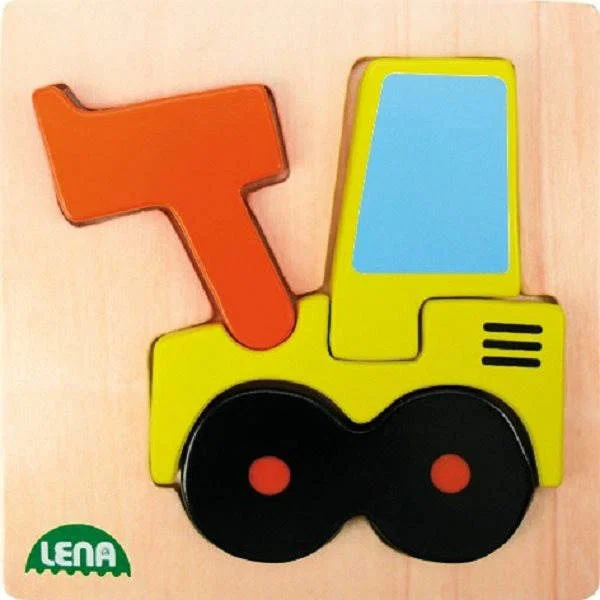 Houten invulpuzzel - Montessori (transport)