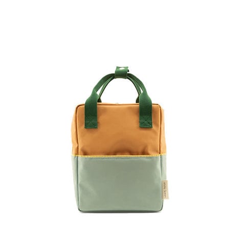 Backpack small | meadows | colourblocking | cousin clay + island blue - Sticky Lemon
