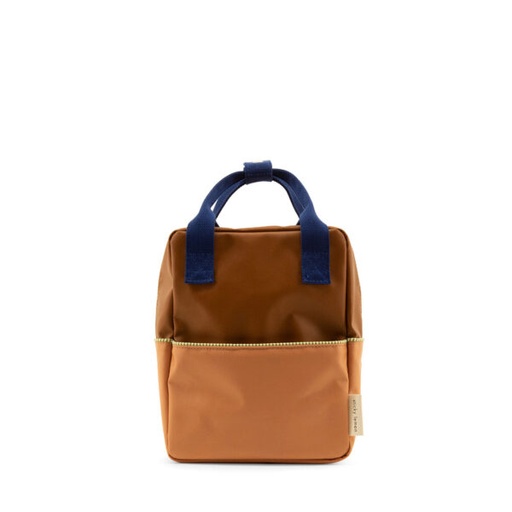 Eerste rugzak Backpack small | meadows | colourblocking | treehouse brown + morning - Sticky Lemon 