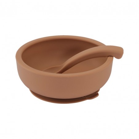 Bowl & spoon terra - Lille Vilde