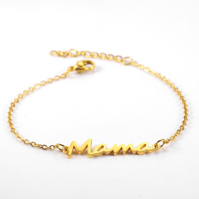 Enkelketting verguld MAMA - DNSK Copenhagen