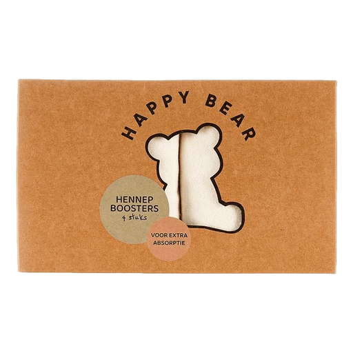 Hennep booster inleggers voor wasbare luiers (4st) - HappyBear Diapers